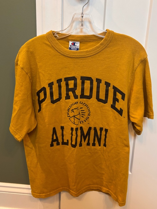 Champion Other - Vintage 90’s Champion Purdue Alumni Tee in Mustard Yellow